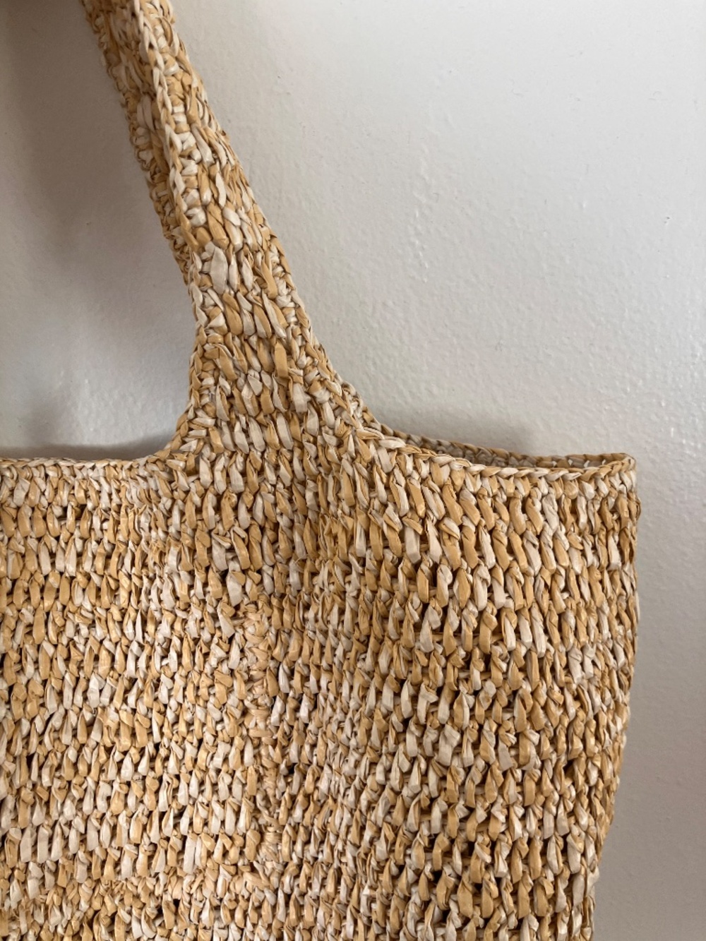 Handwoven raffia shopper bag - Picture 5 of 6